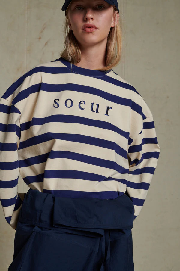 Soeur Shirt Archie Ecru Marine NIA.BAZAR Onlinestore