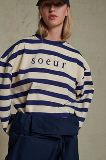  Soeur // Shirt Archie Ecru / Marine