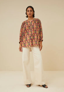  by bar amsterdam // Bluse Lucy Summer Ikat Print