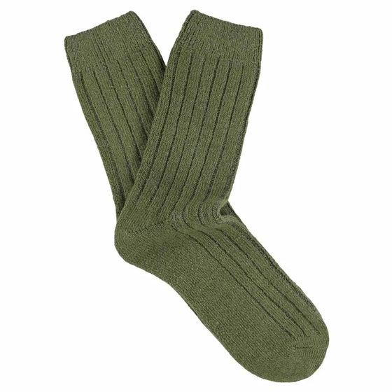 ESCUYER // Socken Cashmere Wolle Kaki