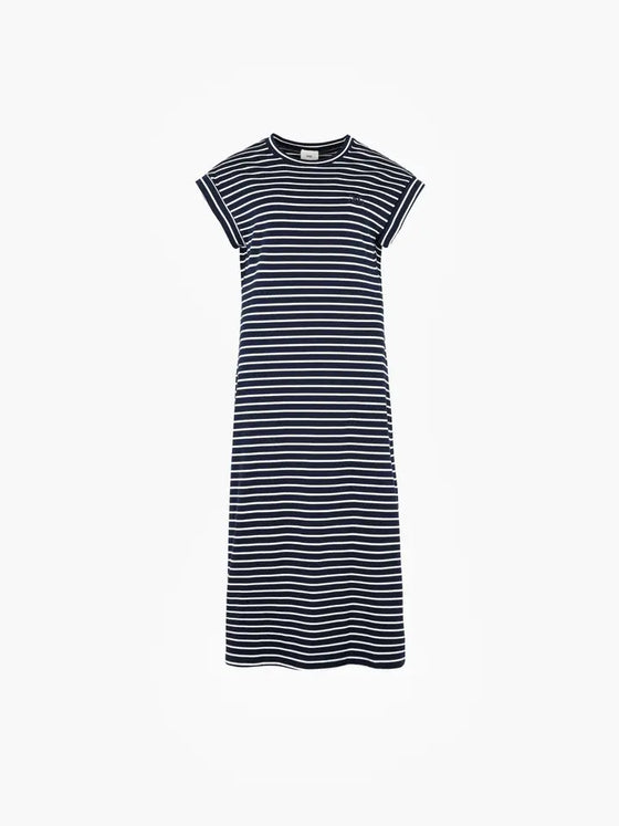 An'ge // Kleid Enoha Stripes Marine