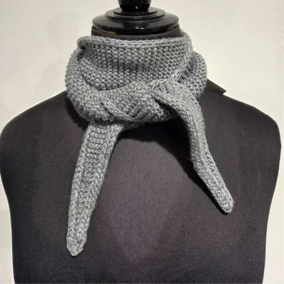 Calie Paris // Petite Echarpe Gris Foncé