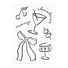  Melt Atelier // Postkarte Merry Christmas Cerise & Olives