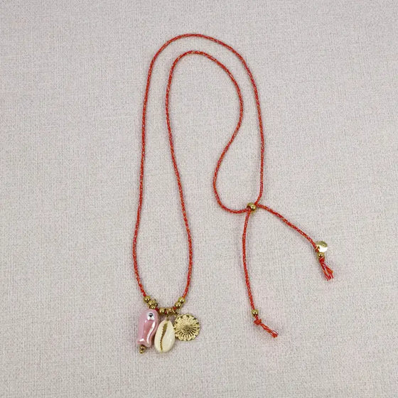 Cleias // Kette Cordon Carpe Rose