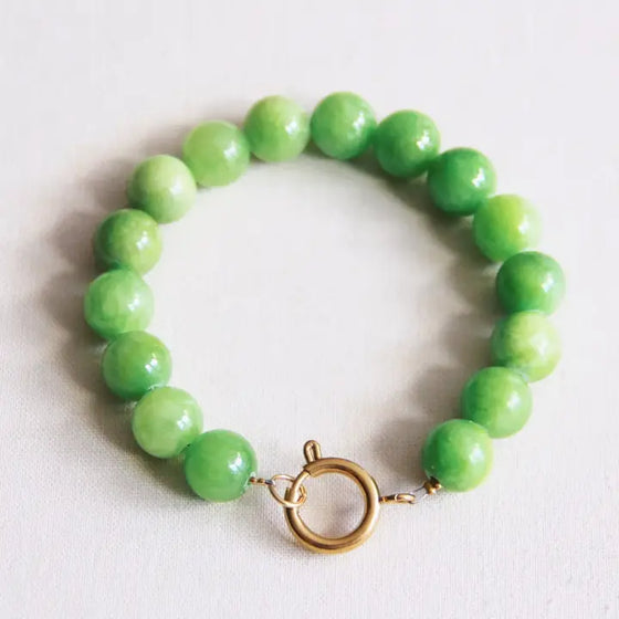 Bazou // Armband Pierre naturelle XL Vert