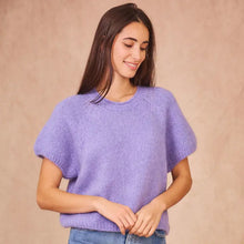  Calie Paris // Pullover Kidmohair kurzarm Lilas