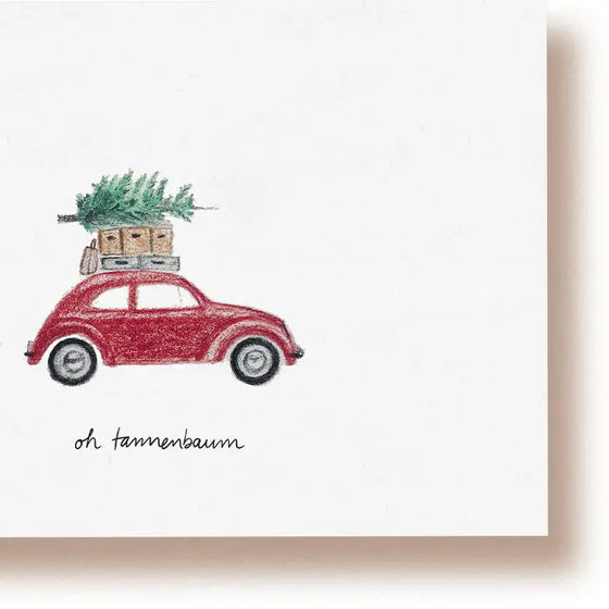 tucán y limón // Postkarte Oh Tannenbaum