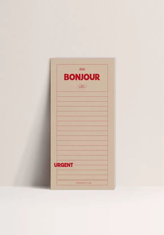 Papier and Co. // Notizblock Bonjour