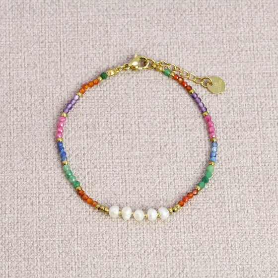 Cleias // Armband Sohanne Acier/ Perles Multico