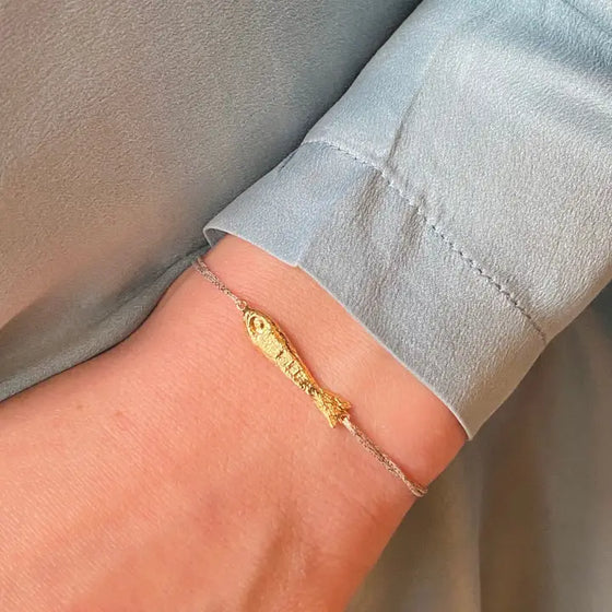 Sophie Deschamps Bijoux // Armband Ablette Poisson Gold