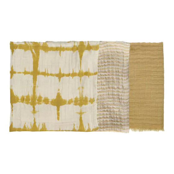 Pomax // Servietten Frivole Ocher 3er Set