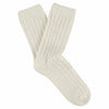ESCUYER // Socken Cashmere Wolle Ecru