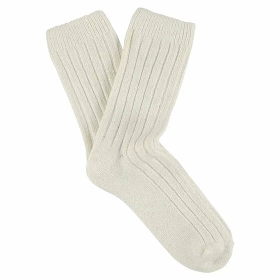 ESCUYER // Socken Cashmere Wolle Ecru
