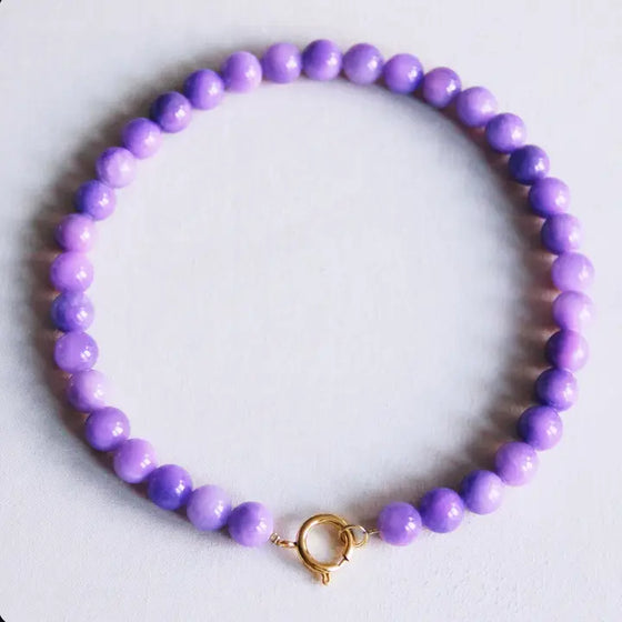 Bazou // Kette Pierre naturelle XL Violet