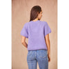 Calie Paris // Pullover Kidmohair kurzarm Lilas