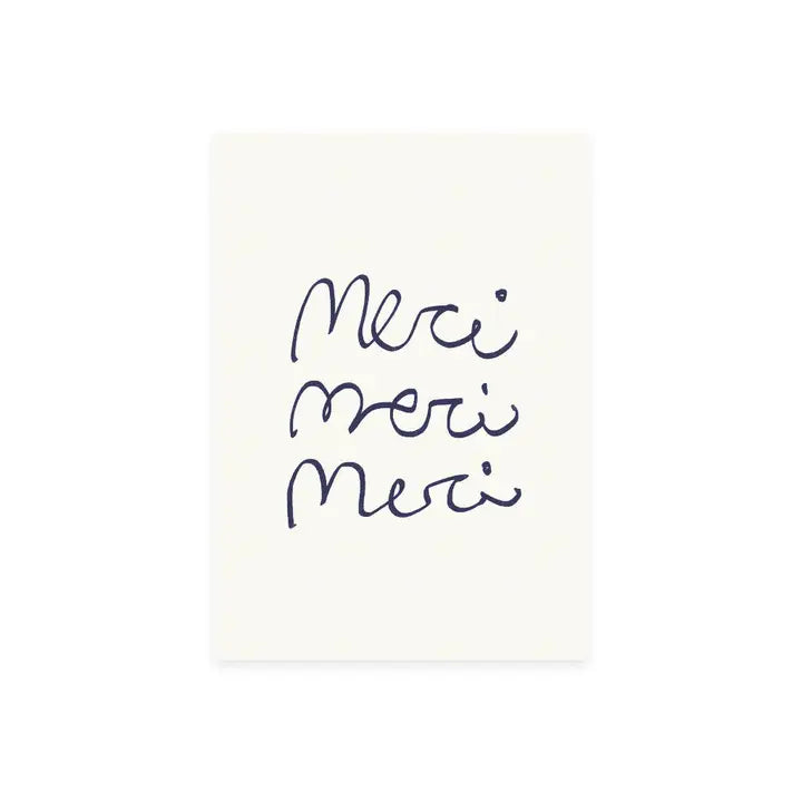  Melt Atelier // Postkarte merci merci merci