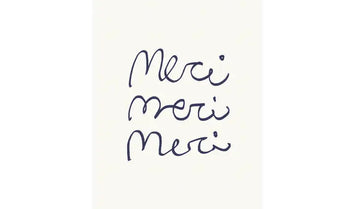 Melt Atelier // Postkarte merci merci merci