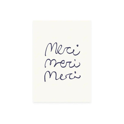 Melt Atelier // Postkarte merci merci merci