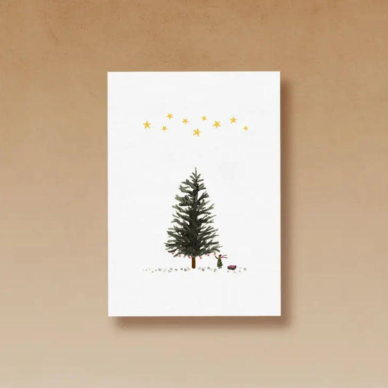 tucán y limón // Postkarte Tannenbaum