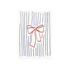  Melt Atelier // Postkarte Schleife Rot Navy