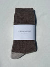 Le Bon Shoppe // Socks Waffle Brown/Oatmeal