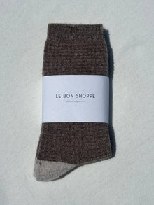  Le Bon Shoppe // Socks Waffle Brown/Oatmeal