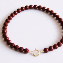  Bazou // Kette Pierre naturelle XL Burgundy