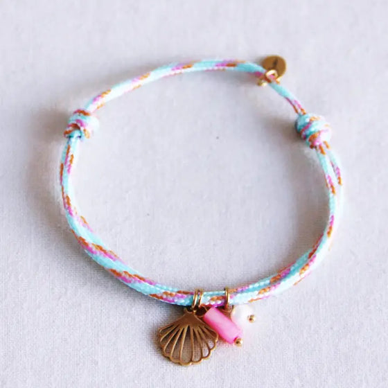 Bazou // Armband Surf Coquillage Menthe