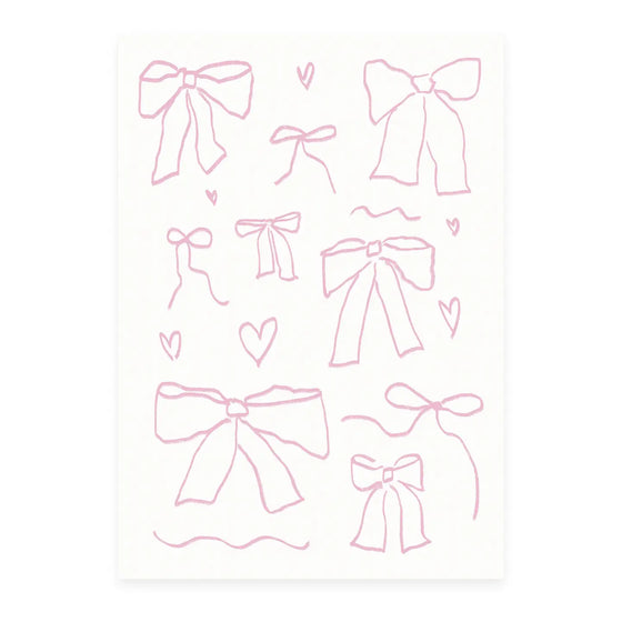 Melt Atelier // Postkarte Viele Schleifen