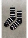 Le Bon Shoppe // Striped Boyfriend Socks Black