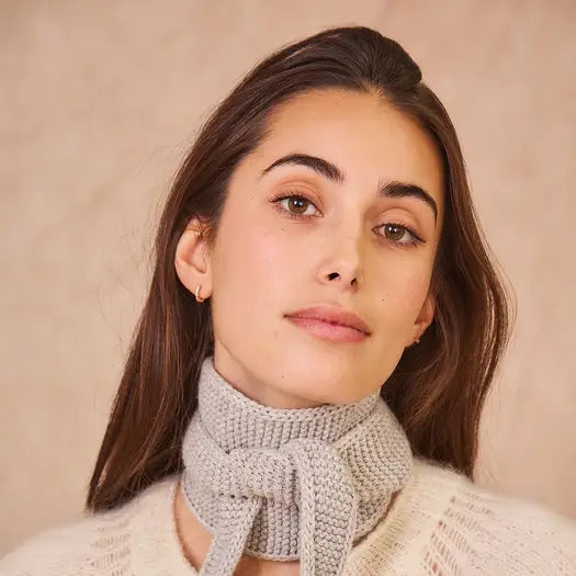Calie Paris // Petite Echarpe Gris Clair