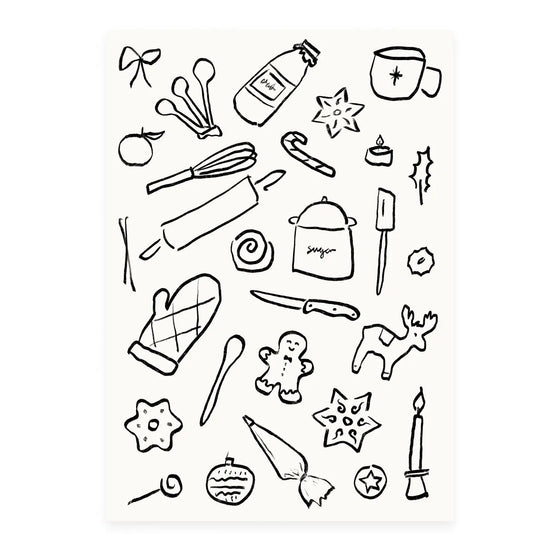 Melt Atelier // Postkarte Weihnachtsbäckerei