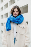 Tales by Solid // Schal Baby Alpaca Jasper Blue/Natural White