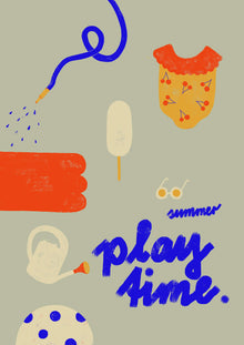  Framboise & Ketchup // Postkarte Summer Playtime