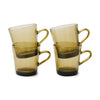 HKliving // Cups 70's Glassware Mud Brown