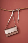 Ann Kurz // Mini Phone Bag Suede Mix Piombo Gris