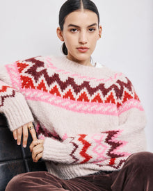  Hartford // Pullover Magie Ecru & Pink
