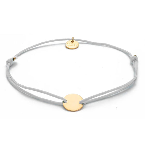 Blush Indigo // Armband Darling Disc Gold Light Grey