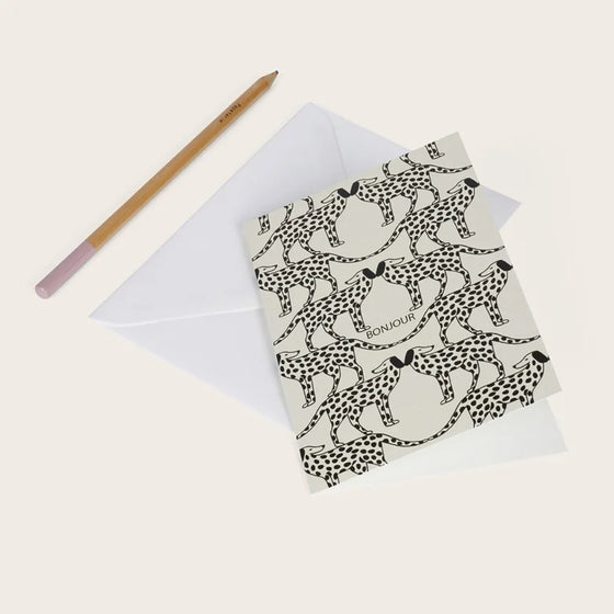 Seasonpaper // Klappkarte Dalmatien 'Bonjour'