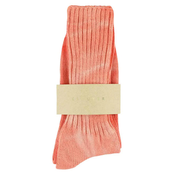 ESCUYER // Socken Tie Dye Orange/Ecru