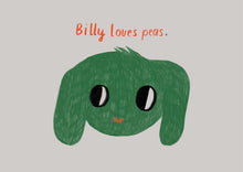  Framboise & Ketchup // Postkarte Billy Loves Peas