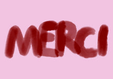  Framboise & Ketchup // Postkarte Merci Rosa
