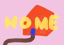  Framboise & Ketchup // Postkarte Home Rosa