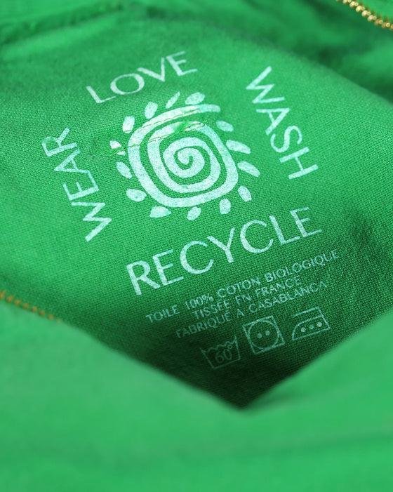 Craie Studio // Petit Cabas Wear Wish Love Recycle Mint