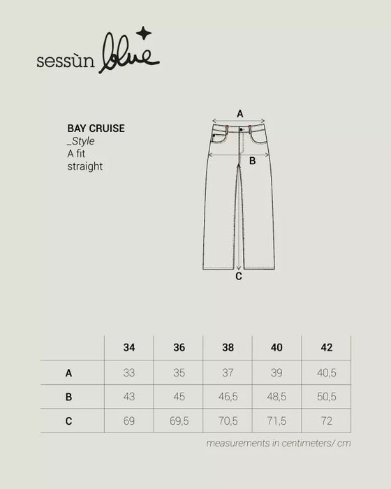 SESSUN  // Jeans Bay Cruise Brocken Black