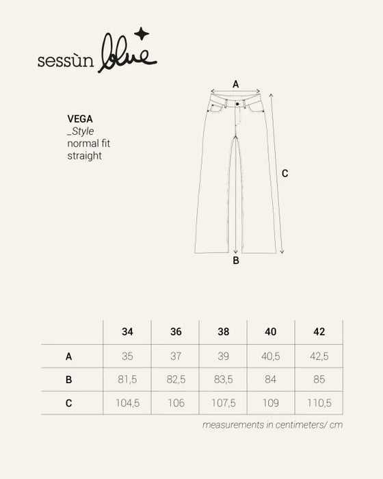 SESSUN  // Jeans Vega Flared Melody Blue