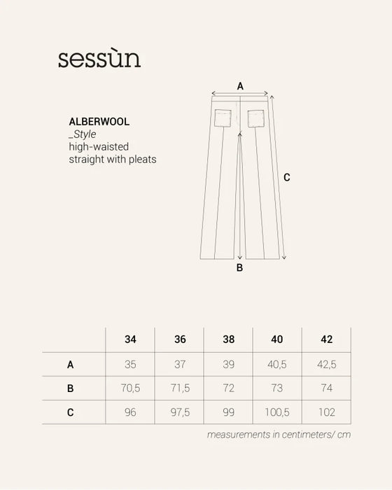 SESSUN // Hose Alberwool Queen Blue