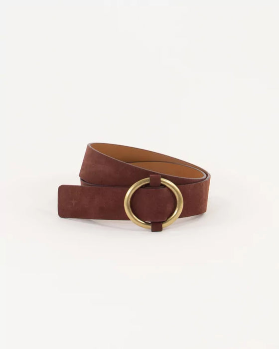 SESSUN // Gürtel Tisao Suede Mahogany