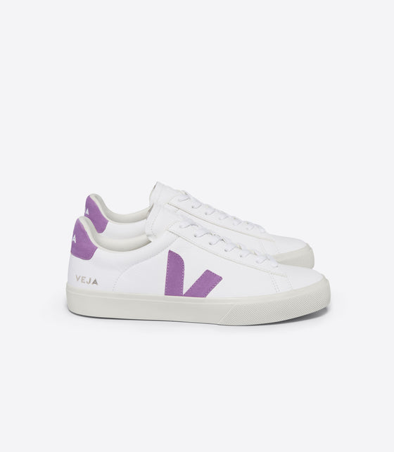 VEJA // Sneaker Campo Chromefree Extra-White Mulberry