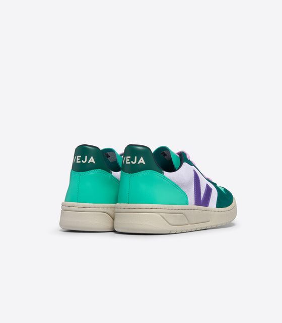 VEJA // Sneaker V-10 Suede Multi Swan Purple Pierre